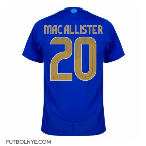 Camiseta Argentina Alexis Mac Allister #20 Visitante Equipación Copa America 2024 manga corta